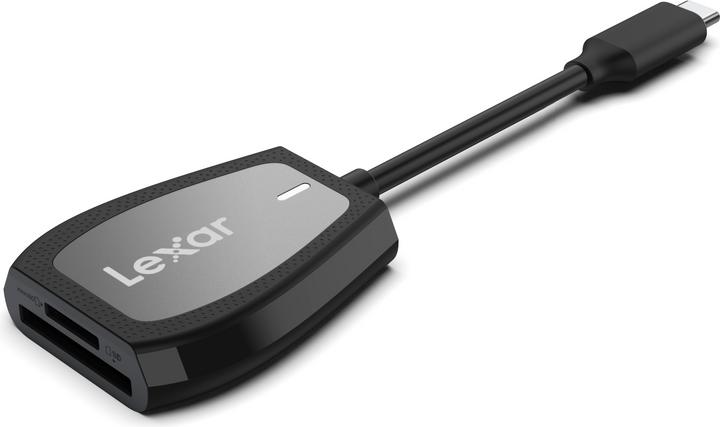Lexar Professional USB-C Dual-Slot Reader - SD/MicroSD UHS-II (USB-C 3.2 Gen 1)