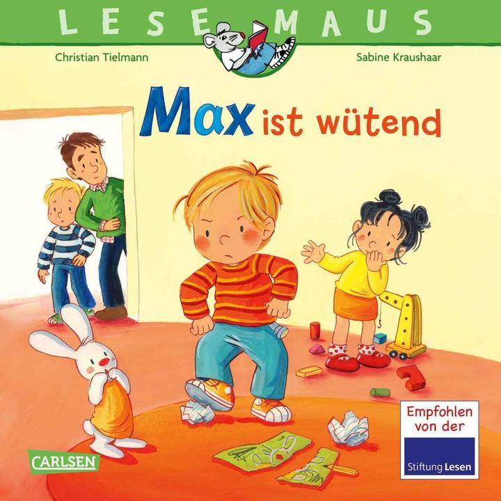 Produktbild LESEMAUS 153: Max ist wütend (Deutsch, Sabine Kraushaar, Christian Tielmann, 2024)