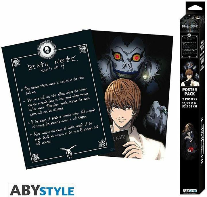 Produktbild ABYstyle Poster Set 2 Chibi - Death Note : Light and Death (52x38)
