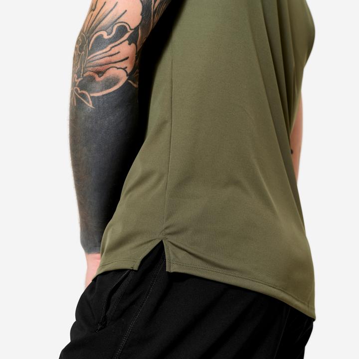 Actual product image Domyos Tank Top Herren atmungsaktiv - khaki (XL)