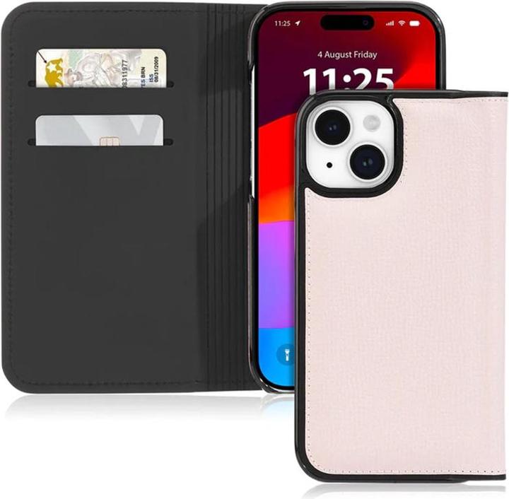 Kate Spade Wrap Folio Case - Skórzane etui z klapką iPhone 15 (Pale Vellum) (Apple iPhone 15)