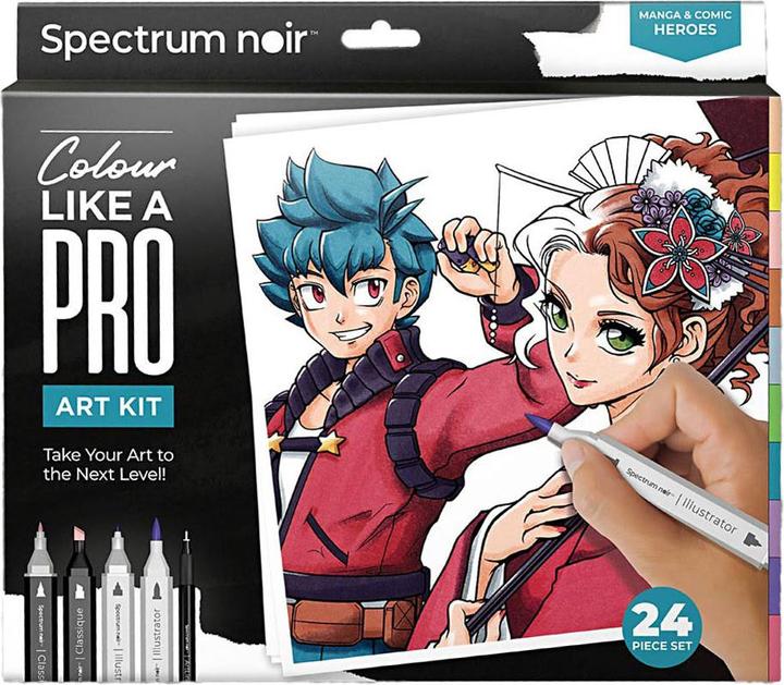 Immagine prodotto Creativ Company Set per hobby illustrazione manga e eroi dei fumetti da colorare