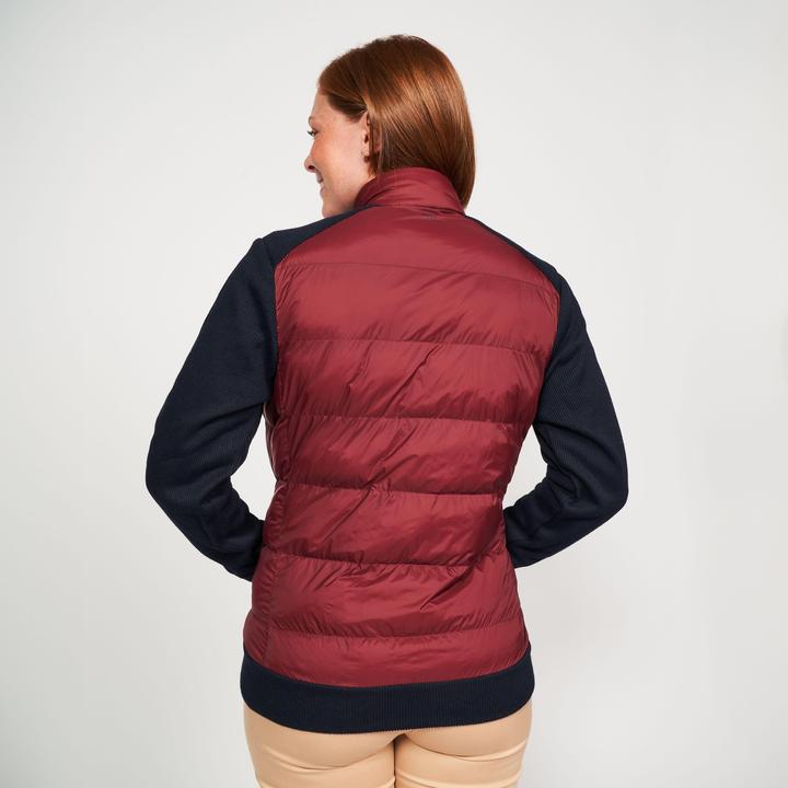 Immagine prodotto Inesis Giacca trapuntata ibrida da golf da donna - CW900 blu/bordeaux