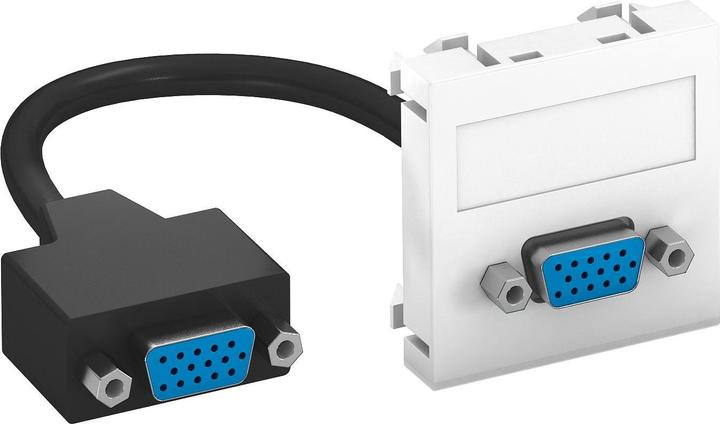 OBO Bettermann OBO MTG-VGA F RW1 Périphérique multimédia VGA avec connecteur. câble, femelle-femelle