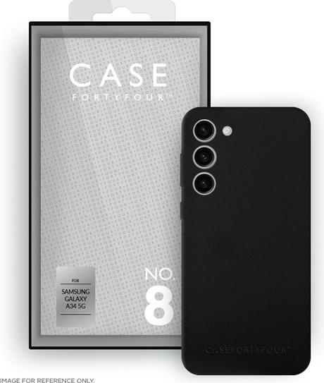 Immagine prodotto Case FortyFour Custodia in silicone liquido n. 8 nera (Samsung Galaxy A34 5G)