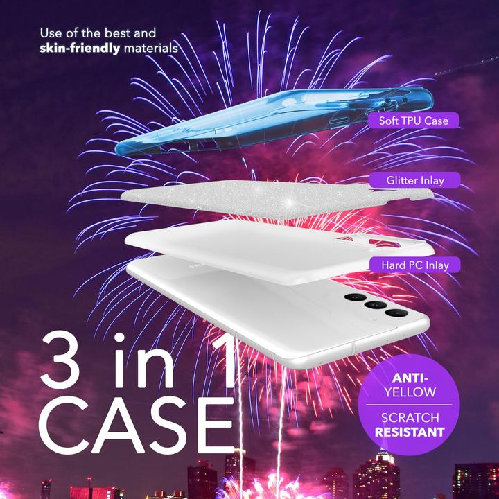 Immagine prodotto Nalia Copertina ibrida glitterata (Samsung Galaxy S24+)