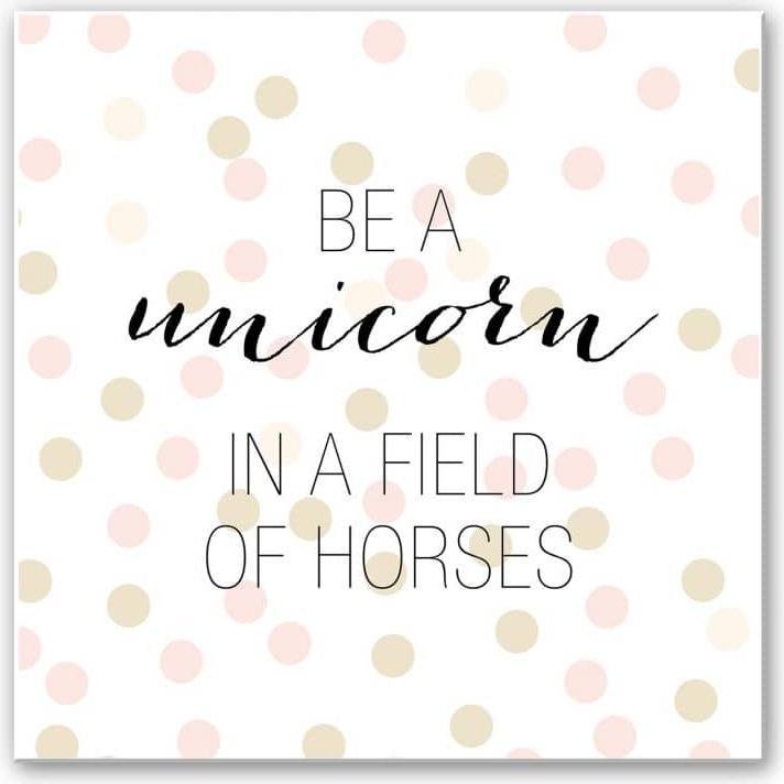 Produktbild Trenddeko Confetti & Cream - Be a unicorn... (70 x 70 cm)
