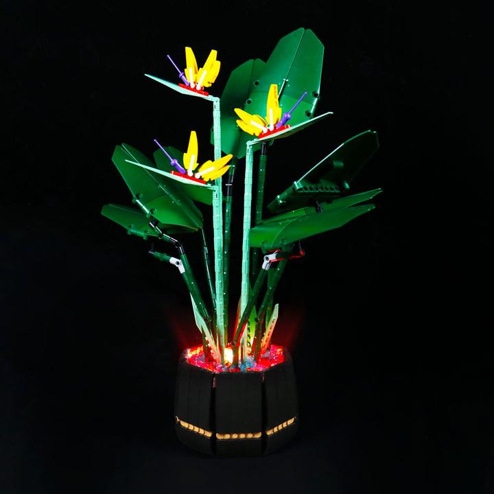 Actual product image BrickBling LED light set for LEGO - Creator Expert - Bird of Paradise Flower (10289) incl. remote control