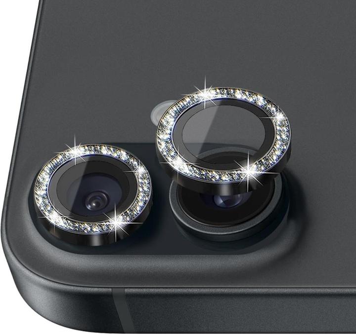 Image du produit Ueli Express Kamera Panzerglas Linsenschutz Glitzer (2 pièce(s), Apple iPhone 16 Plus, Apple iPhone 16)