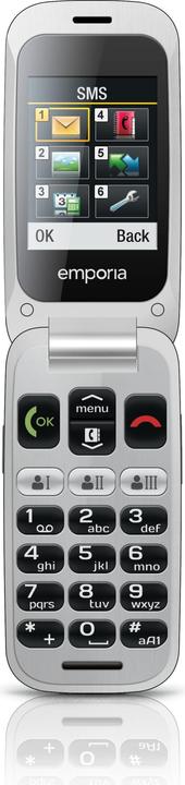 Produktbild Emporia ONE (V200i), Grosstastenklapphandy, grau (2.40", 2 Mpx, 2G)