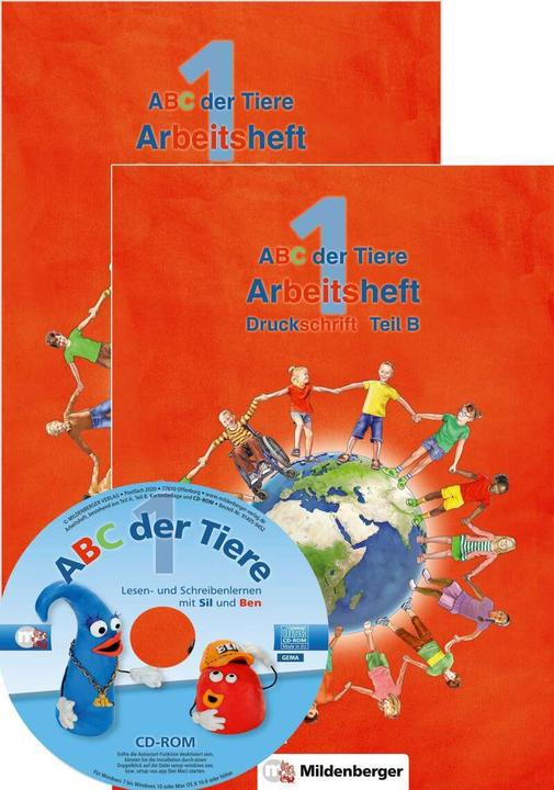 Produktbild ABC der Tiere 1 - Arbeitsheft Druckschrift, Teil A und B. Neubearbeitung (Deutsch, Kerstin Mrowka-Nienstedt, Achim Schulte, Klaus Kuhn, Heike Treiber, 2024)