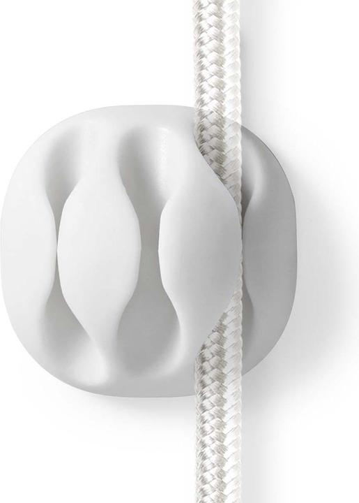 Immagine prodotto Nedis Gestione dei cavi Clip per cavi bloccati 4 pezzi Spessore massimo del cavo: 5 mm Silicone 35 mm