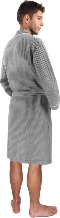 Actual product image Normani Mens Dressing Gown with Waffle Piqué Bali (5XL)