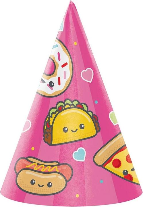 Actual product image Creative Party Food Fun Party Hats (Pack of 8)