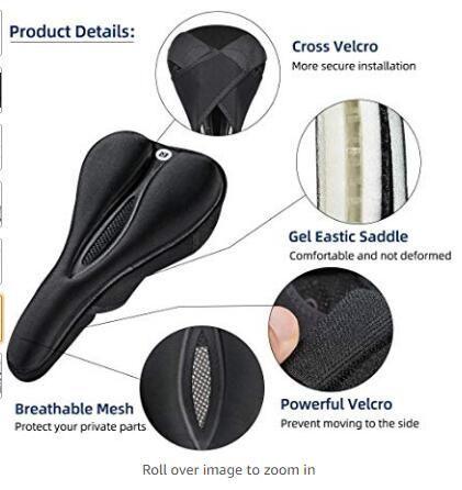 Immagine prodotto Rockbros LF047-B coprisella in gel di silicone per bicicletta taglia L - nero