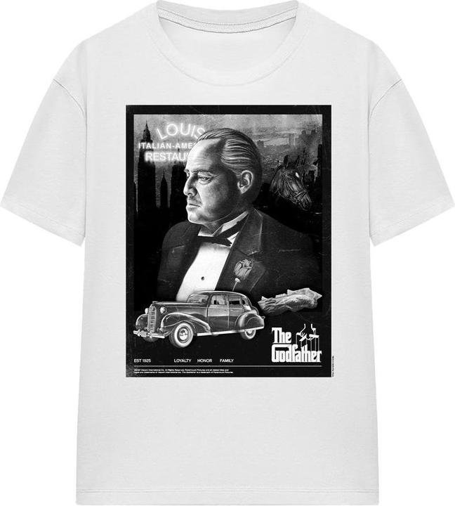 Actual product image The Godfather Unisex Adult Don Vito Corleone Poster T-Shirt (M)