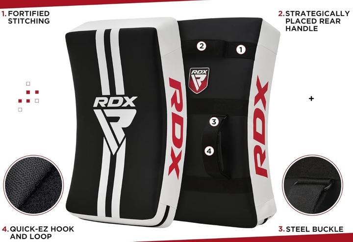 Image du produit Rdx Arm Pad Gel Kick Shield White/Black Heavy (Taille unique)