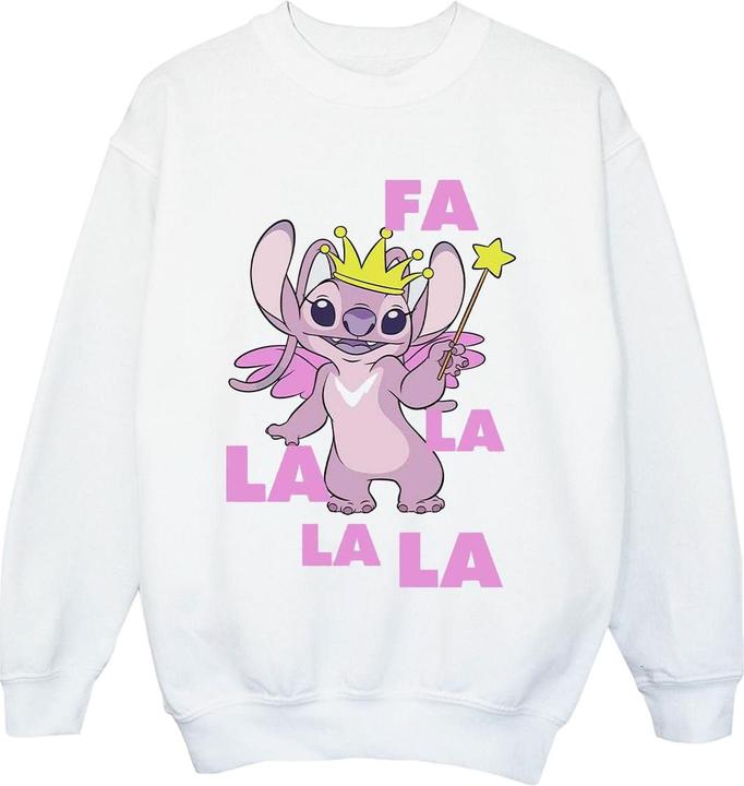 Actual product image Disney Womens/Ladies Lilo & Stitch Angel Fa La La Sweatshirt (3XL)