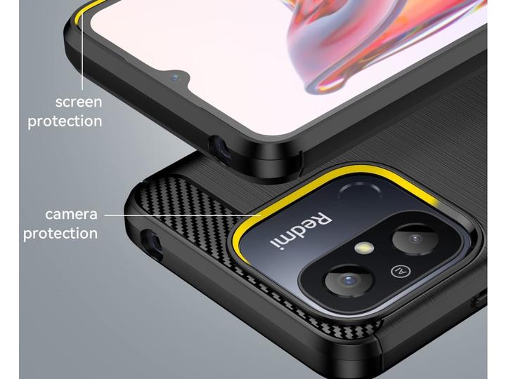 Actual product image Screenguard Xiaomi Redmi 12C Cover Carbon Brushed Soft TPU (Xiaomi Redmi 12C)