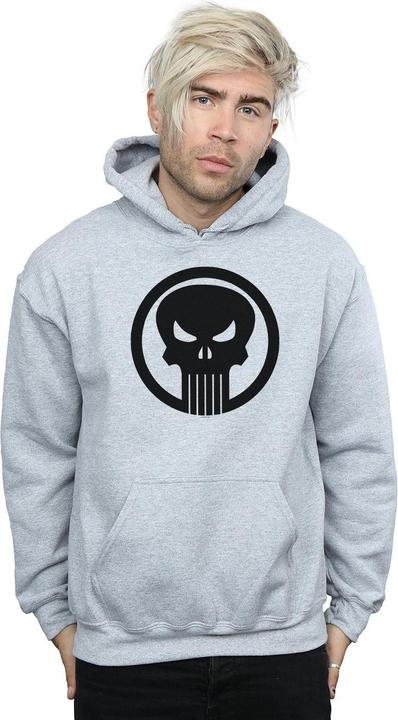 Actual product image Mens The Punisher Skull Circle Hoodie (S)