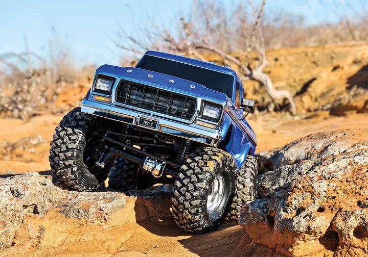 Actual product image Traxxas TRX-4 79 Ford F150 High-Trail 1/10 Crawler RTR blue Brushed, without battery and charger (RTR Ready-to-Run)
