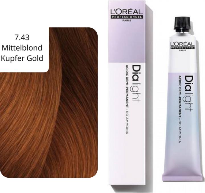 Actual product image L'Oréal Professionnel Slide Light (7.43 medium blonde copper gold)