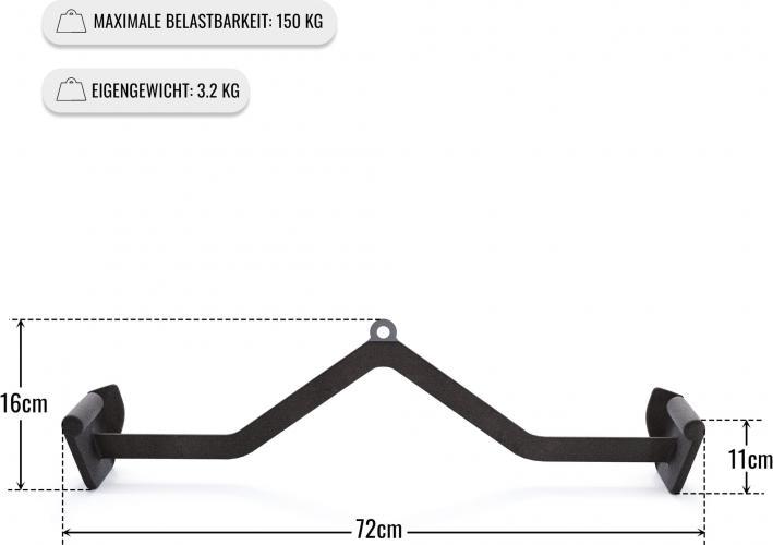 Actual product image Gorilla Sports Lat pull / rowing handle