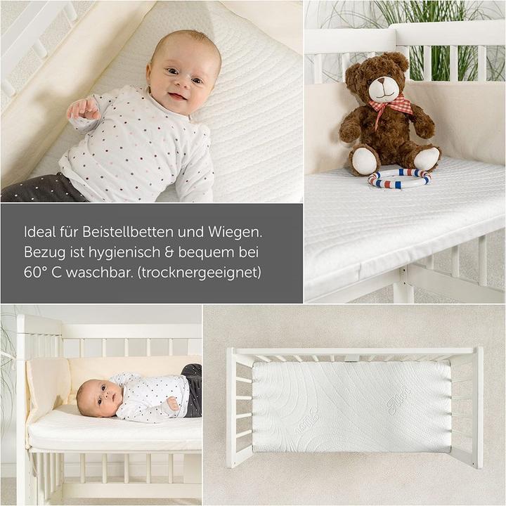 Produktbild Alvi Babymatratzen & Kindermatratzen Beistellbett & Wiegen-Matratze (90 x 40 x 5 cm)
