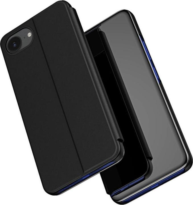 Image du produit Hurtel Back panel cover Clear View Case for iPhone 16e Flip Cover - Black (Apple iPhone 16e)
