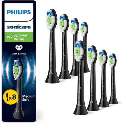 Actual product image Philips Sonicare Sonicare W2 Optimal White Genuine Replacement Toothbrush Heads Black (8 x)