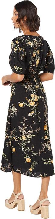 Immagine prodotto Dorothy Perkins Donna/Ladies Vestito midi floreale con doppia cravatta sul davanti (44 D)
