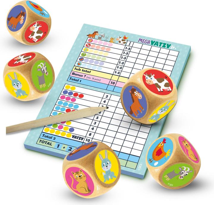 Produktbild Ses Mega Yatzy Junior (Niederländisch, Englisch, Französisch, Deutsch)
