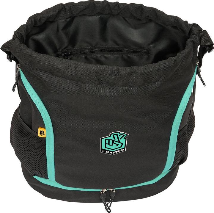 Produktbild Kings League Rucksacktasche mit Bändern El barrio Schwarz 35 x 40 x 1 cm