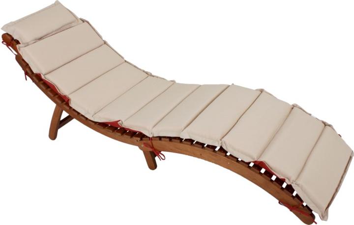 Actual product image Garden Pleasure Sun lounger Nassau natural wood (55 cm)