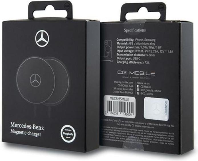 Produktbild Mercedes ład. indukcyjna MECBMSMELK czarny/black 15W MagSafe (15 W)
