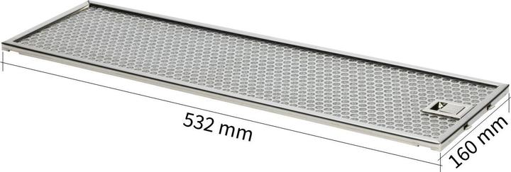Actual product image V-Zug Fettfilter H41890 DF/DF-E/DF-N 532x160x10, 60 - Dampfabzug