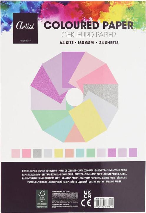 Immagine prodotto Carta colorata (160 g/m², 24 x)
