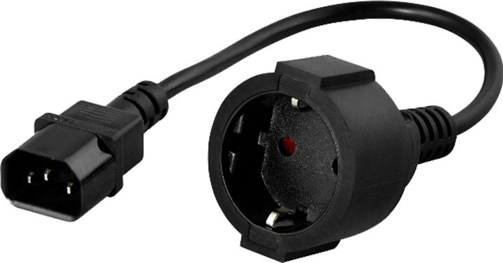 Powerwalker Adaptateur de mise à la terre IEC. C14 - CEE 7/3 (Type F)