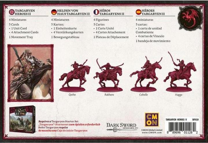 Actual product image Cmon CMND0168 - Song of Ice & Fire: Targaryen Heroes #2, board game, for 2 players, age 14+. (English)