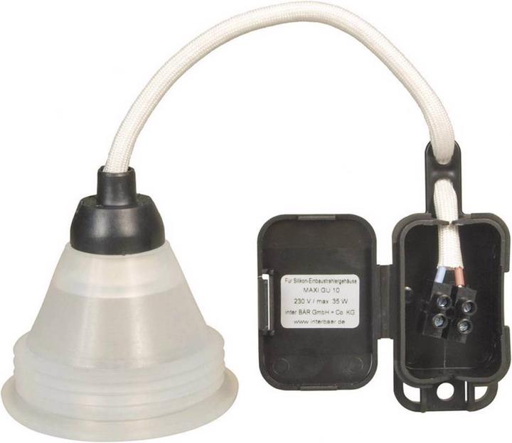 interBär Luminaire encastré en silicone Boîtier de spot encastré MAXI GU10 Série 1000 (GU10)
