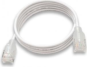 Actual product image Wantec Patch cable UTP CAT6a eGlow d=2.8mm 0.50m white (UTP, CAT6a, 0.50 m)