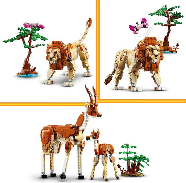 Immagine prodotto LEGO Safari con gli animali (31150, LEGO Creator 3-in-1)