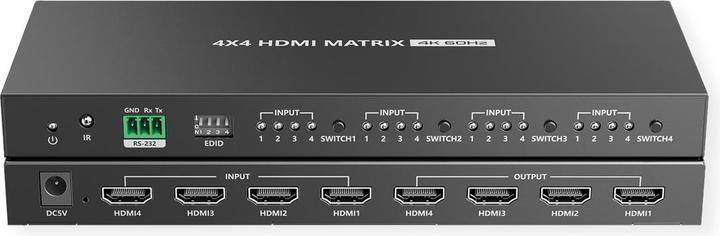 Produktbild Value HDMI 4x4 Matrix Switch, 4K60Hz