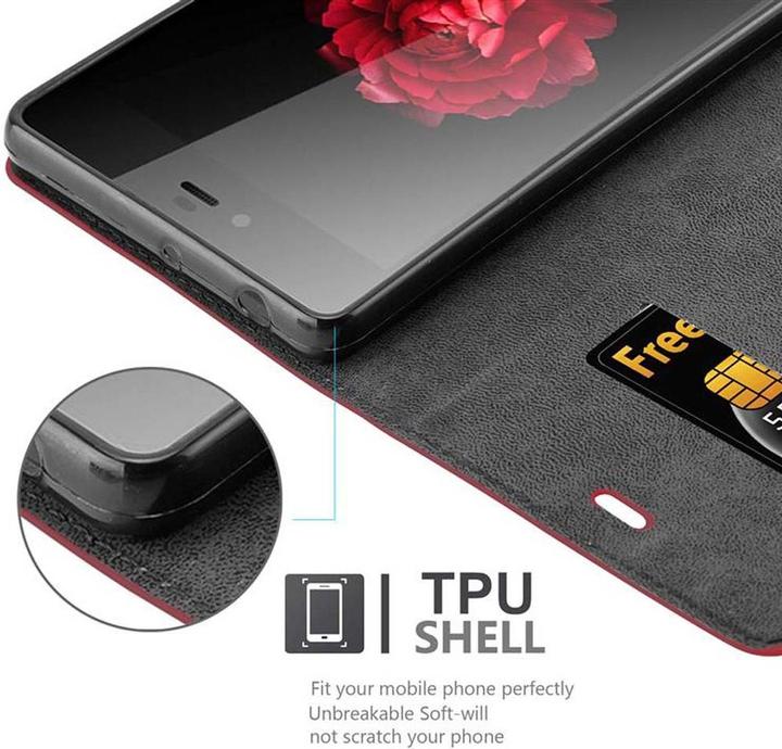 Actual product image Cadorabo Book Invisible Magnet Cover (ZTE Nubia Z9 Max)