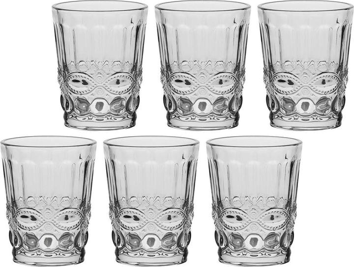 Produktbild La Porcellana Bianca Set mit 6 Barberino Gläsern mit dickem Boden - Transparent 270 ml (0.27 l, 6 x)
