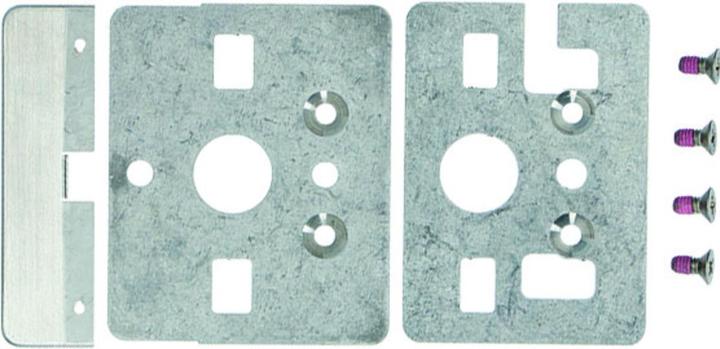 Actual product image MSL Set wood mounting INOX for pressure bars eBar (Door set)