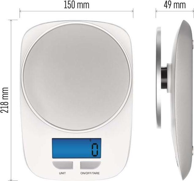 Actual product image Emos Digital kitchen scales EV016 white