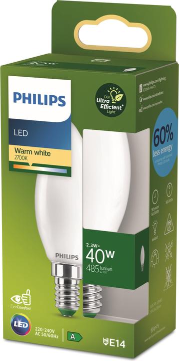 Produktbild Philips Ultra Efficient (E14, 2.30 W, 485 lm, 1 x, A)