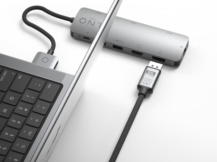 Produktbild LINQ Connects DisplayPort Stecker -> DisplayPort Stecker LQ48025 grey (2 m, DisplayPort)