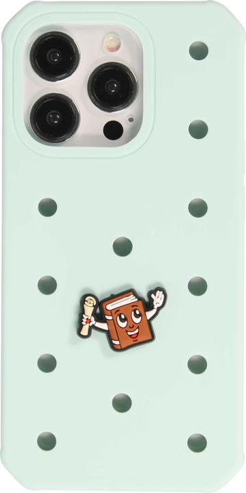 Actual product image PhoneLook Trendy 3D stickers for silicone cover with holes Happy Brown Book